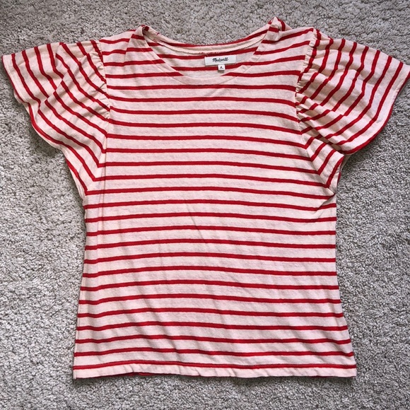 Madewell Tops - Madewell Flutter sleeve Top